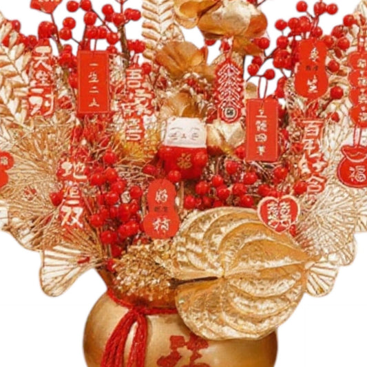 NEW YEAR DECORATION Lucky YELLOW Money Pot 2025