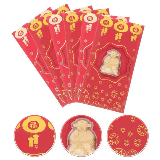 10 LIXI THAN TAI 24K GOLD 9999 SET OF 10