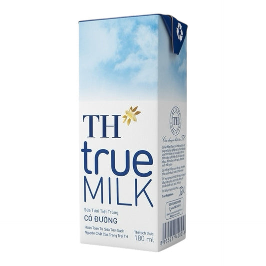 TH true MILK SUGAR Fresh Milk 180ml (4 CANs)