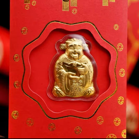 10 LIXI THAN TAI 24K GOLD 9999 SET OF 10