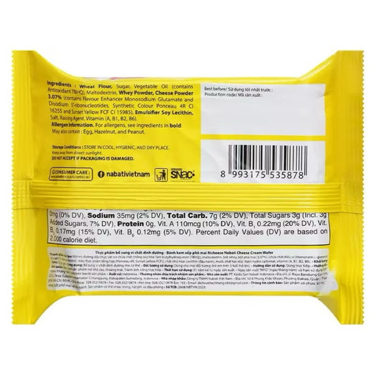 RICHEESE NABATI CHEESE WAFER BISCUIT 50gr