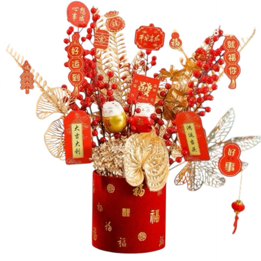 Peach Blossom Vase + Lucky RED POT 2025