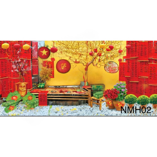 BACKDROP NMH02 (10ft x 7.5ft) LUNAR NEW YEAR