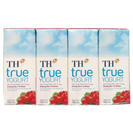 TH True Yogurt MILK Strawberry Flavor 180ml 4 CANS