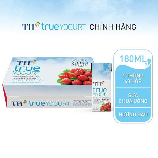 TH True Yogurt MILK Strawberry Flavor 180ml 4 CANS