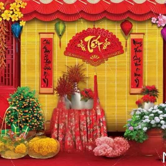 BACKDROP NMH18 (10ft x 7.5ft) LUNAR NEW YEAR