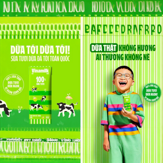 100% Coconut Flavored UHT Fresh Milk 4 packs