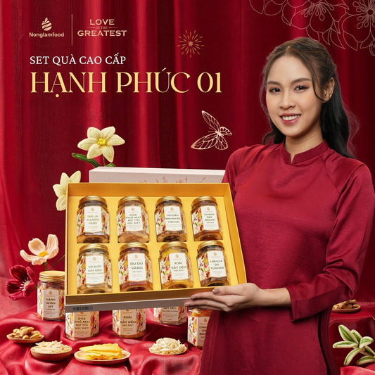 COMBO 3 SPECIAL- LINH CHI- SET TET PINK GIFT BAG