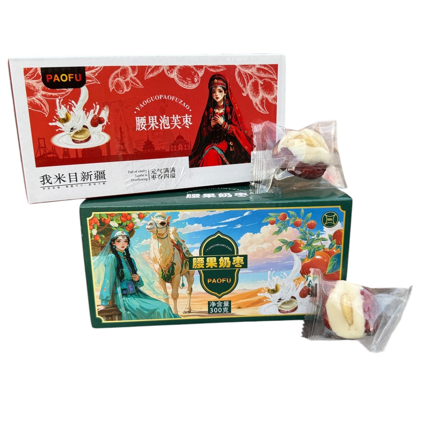 300g Jujube Fruit Camel Milk and Cashew 300GR/ RED