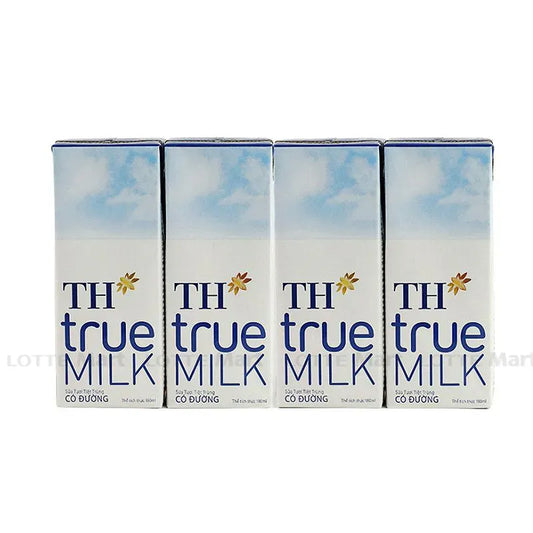 TH true MILK SUGAR Fresh Milk 180ml (4 CANs)