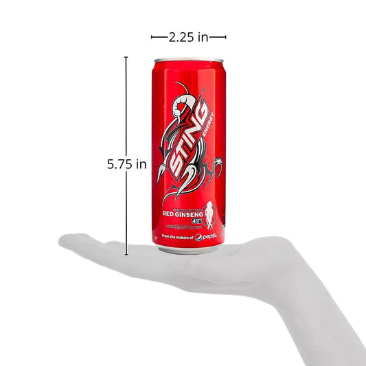 Sting Energy Drink Red Ginseng, Strawberry 24 CANS