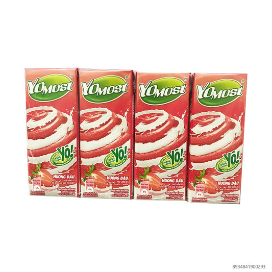 Yomost Strawberry Drinking Yogurt 170m (4-pacK)