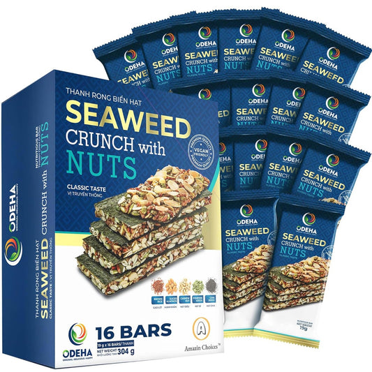 Seaweed Crunch with Nuts Classic Taste 16 bars