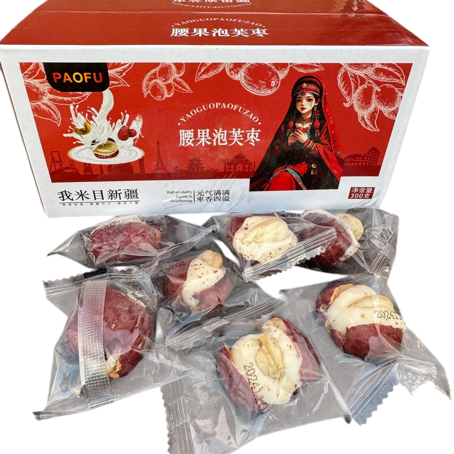 300g Jujube Fruit Camel Milk and Cashew 300GR/ RED