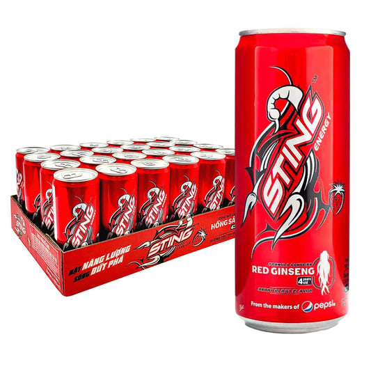 Sting Energy Drink Red Ginseng, Strawberry 24 CANS