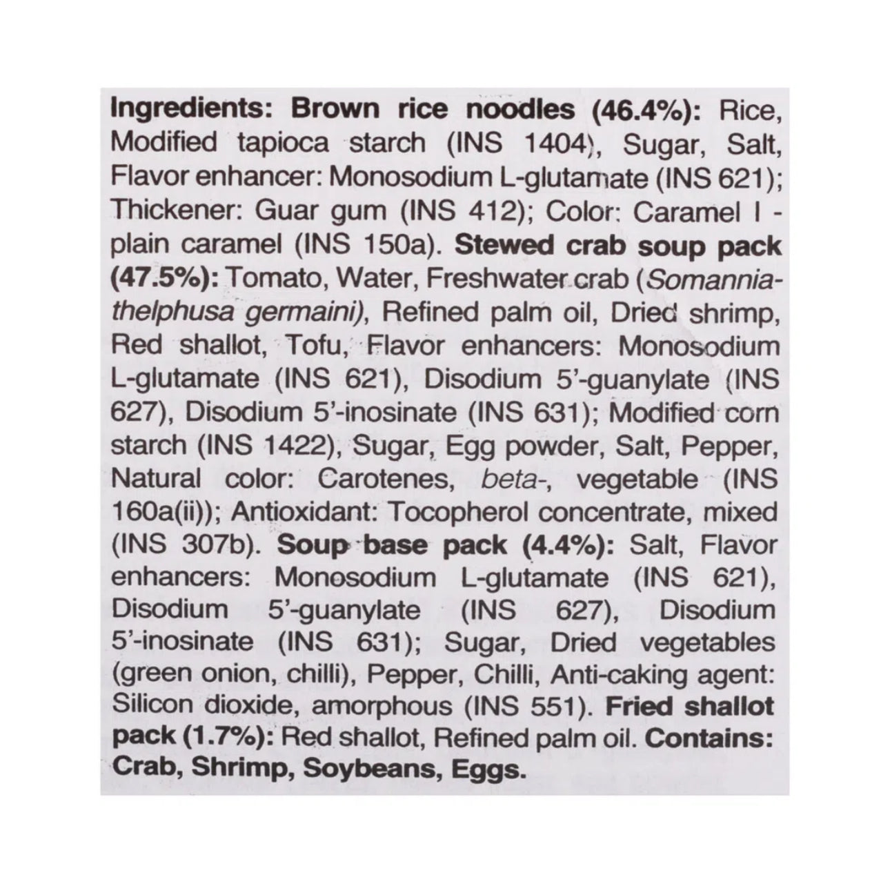 HOANG GIA - BANH DA CUA - Vifon Hoang Gia Instant Brown Noodle with Crab 120GR